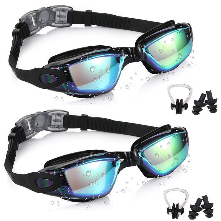 Otter Easy Fit Triathlon Swim Goggles with Earplugs and Nose Clip Set