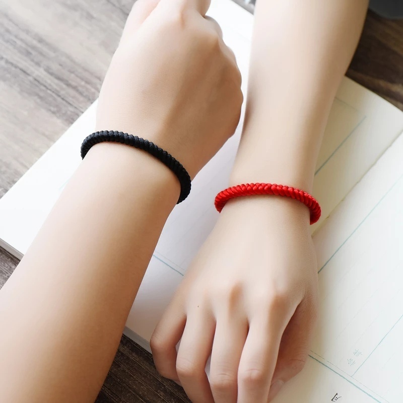 Women Men Good Lucky Red String Bracelets / Unisex Handmade Red Braided Rope Bracelet / Women & Men Lover Gifts Jewellery Accessories