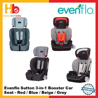 Evenflo Sutton 3 in 1 Booster Car Seat Red Blue Beige Grey Ready Stock Shopee Singapore