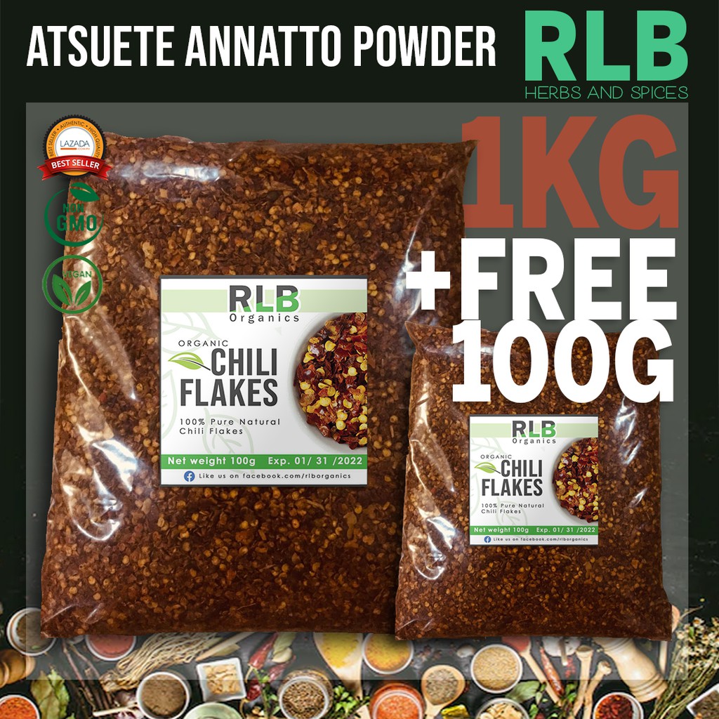 1 Kilogram + FREE 100grams Organic Pure Natural Chili Pepper Flakes Chili Flakes Anti