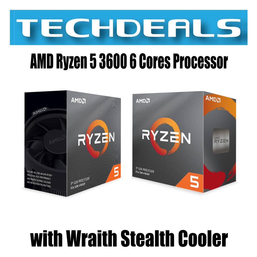 AMD Ryzen 5 3600 6 Cores Processor with Wraith Stealth Cooler Open Box |  Shopee Singapore