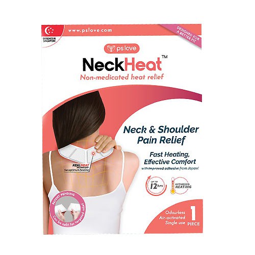 PS Love NeckHeat Pereda Nyeri Leher dan Pundak Alami / punggung bahu / pegal linu / kaku / kram otot - Gambar 4