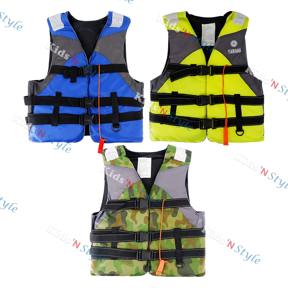 Life Jacket Adult Swimming Polyester Foam Waterproof Life Jacket Vest with Whistle for Drowning