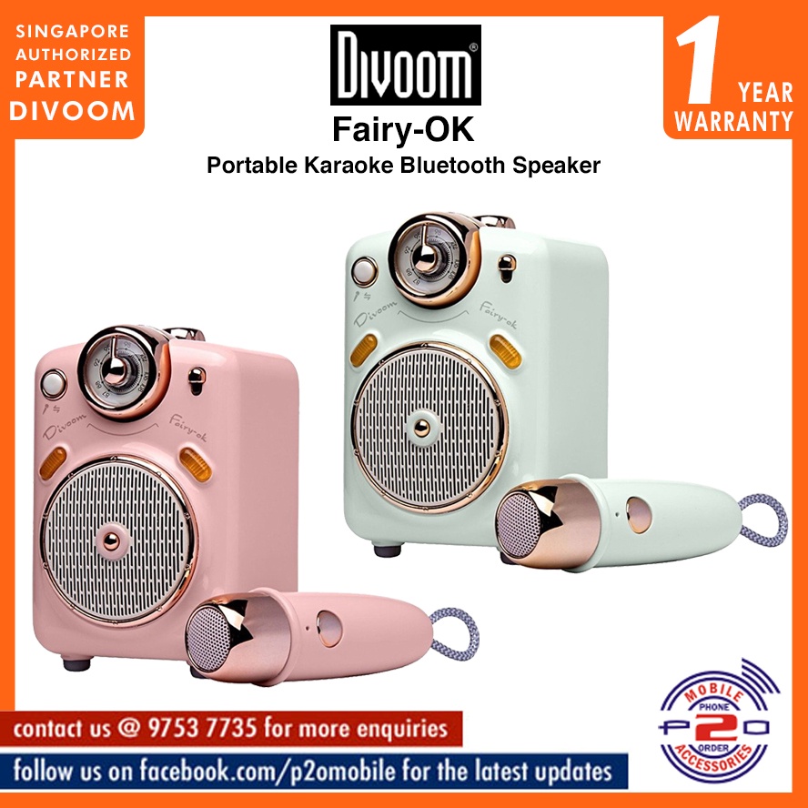 Divoom FairyOK Karaoke Portable Bluetooth Speaker Shopee Singapore
