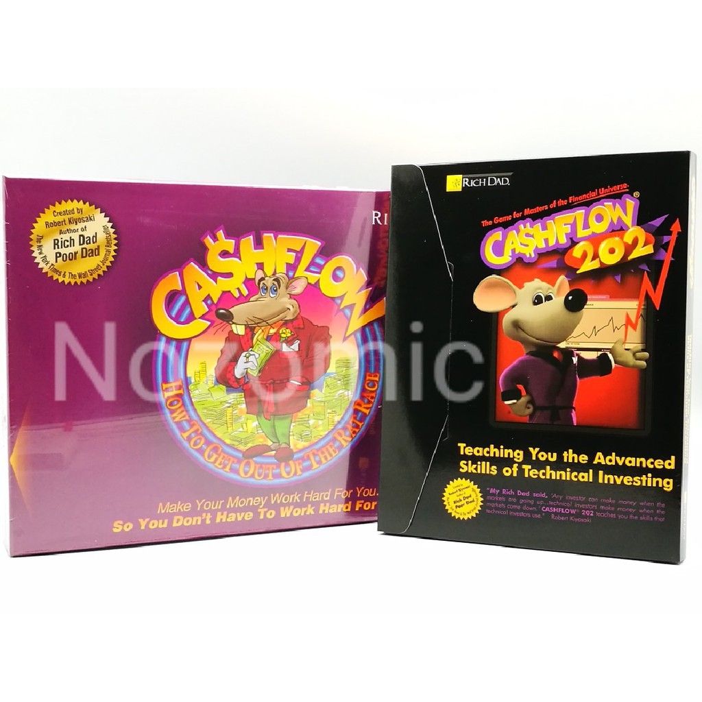 101 & CASHFLOW 202 INVESTMENT BOARD GAME - BY ROBERT KIYOSAKI FROM RICH DAD  POOR DAD