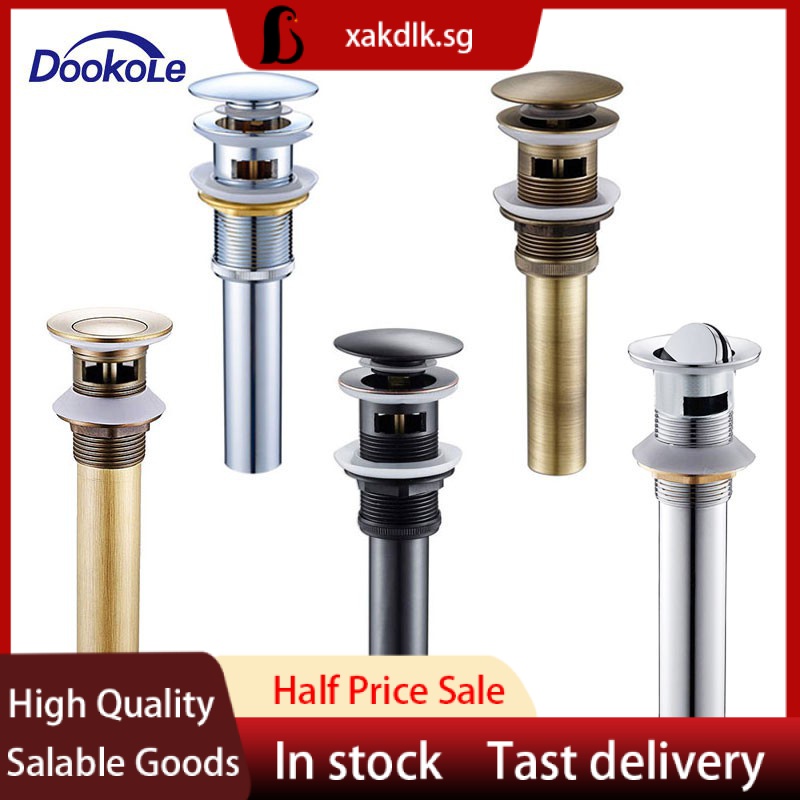 Pop Up Drain Stopper with Overflow, Lavatory Basin Drain without