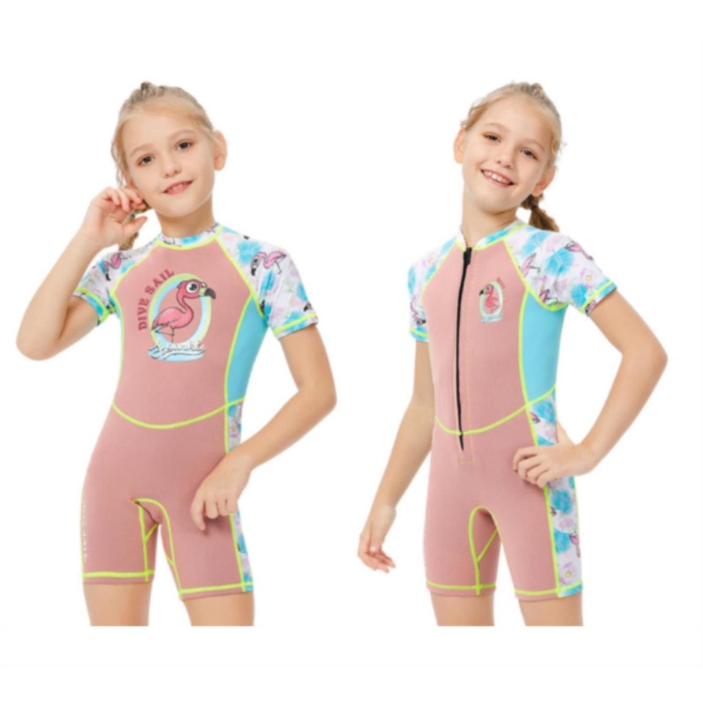 Girl swimwear clearance uv protection