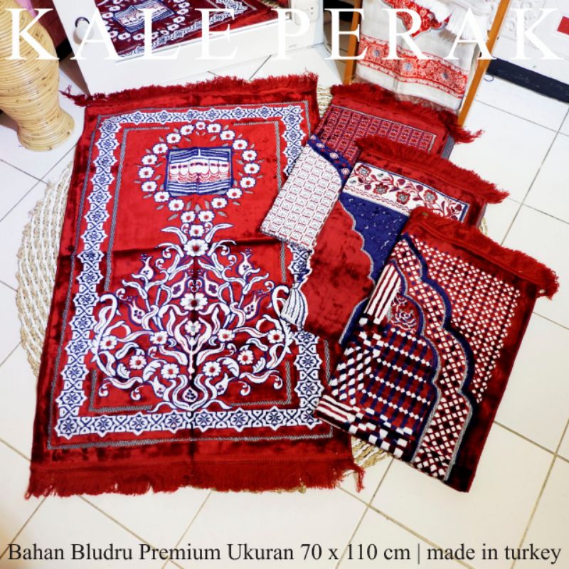 TURKISH PRAYER RUGS KALE SUPER SPIGEL SILVER THREAD | Shopee Singapore