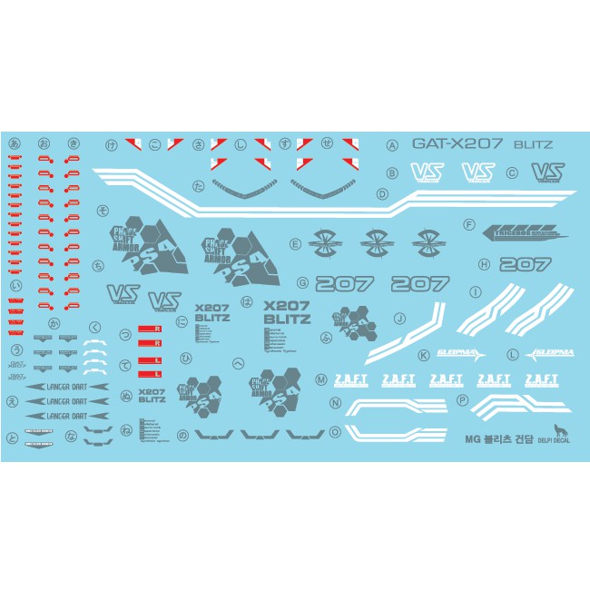 [SG LOCAL STOCK]DELPHI DECALS BLITZ WATER DECAL MG | Shopee Singapore