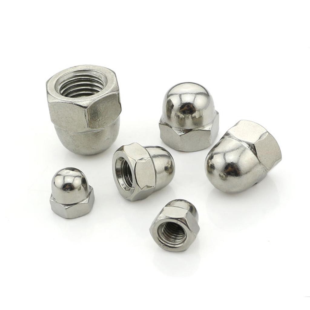 6Pcs 306 Stainless Steel Dome Cap Hexagon Nuts Fasteners Fit Metric ...