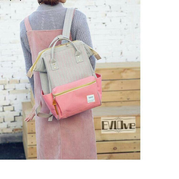 Anello Backpack Anello Backpack Women's Backpack With Stripe Pattern