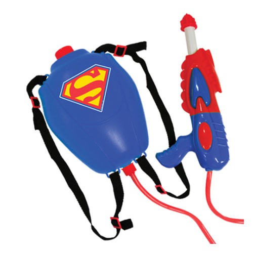 KOREA DC HERO SUPERMAN WATER GUN BACKPACK (KIDS OUTDOOR PLAY TOY
