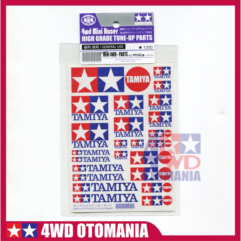 Tamiya - Tamiya Logo Sticker Set Chromo HG Shinjiro | Shopee Singapore