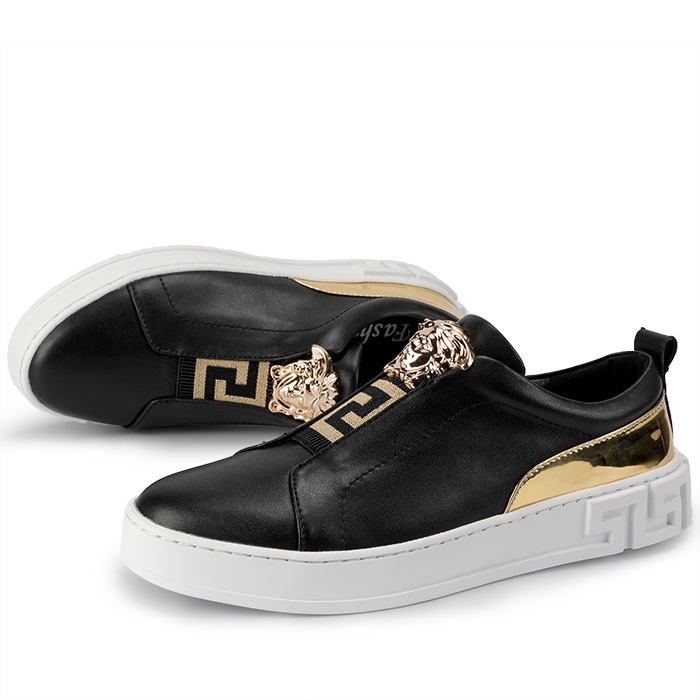 Men Casual Sports Leather Shoes Skate Shoes Flats Shoes Retro Luxury Ins Fashion Sneakers Shopee Singapore