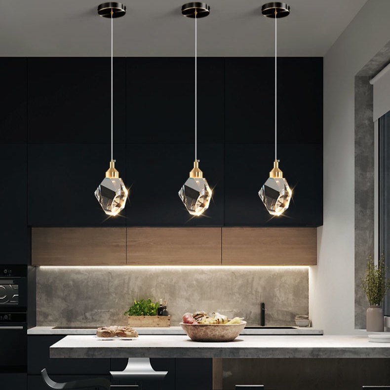 Bedroom Bedside Crystal Pendant Lamp Dining Table Bar Living Room ...