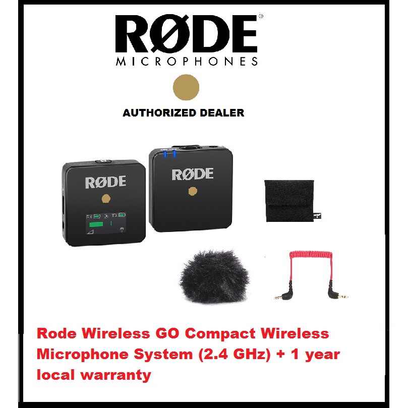 Rode Wireless GO ll Compact Digital Wireless Microphone System (2.4 GHz ...