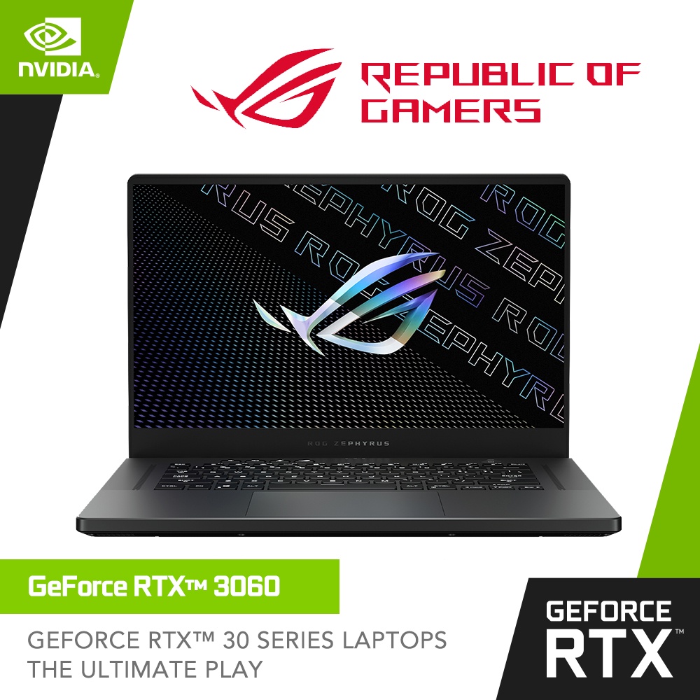 【Express Delivery】ROG Zephyrus G15 GA503RM-HQ018W | NVIDIA® GeForce RTX™ 3060 | Ryzen 7 6800HS | 2Y
