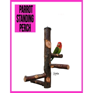 Bird Perch Stands Rope Parrot Standing Pole Wood Stick Grinding Paw  Climbing Branch Trainig Toy Birdcage Accessories For Parakeets Cockatiels  Lovebird