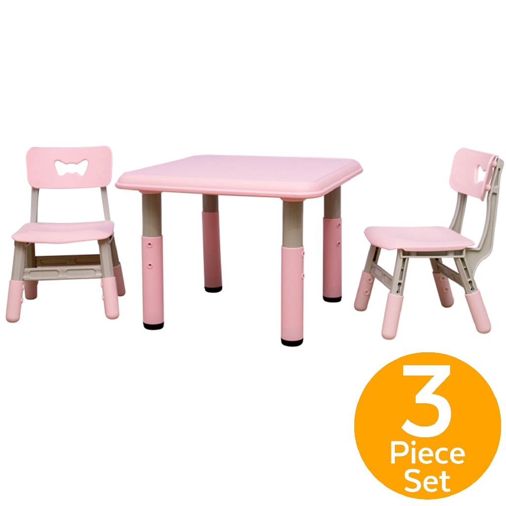 Kids Table and 2 Chairs Set Toddler Activity Chair Lightweight