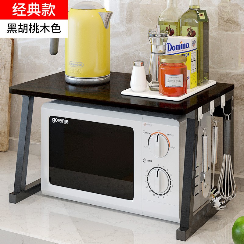 F 13 Kitchen Table Microwave Oven Rack Iron Wood Latest Simple ...