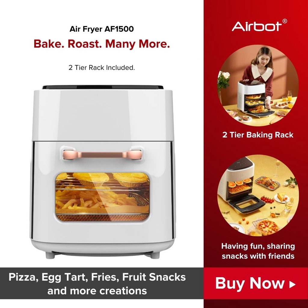 Airbot Air Fryer 6.8L / 15L Size Nonstick Pot Multi functional Cooker