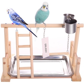 Flexible Bird Stand Toy Hanging Braided Bird Chew Rope Curved Bird Stand  Perch Cage Toy Parrots