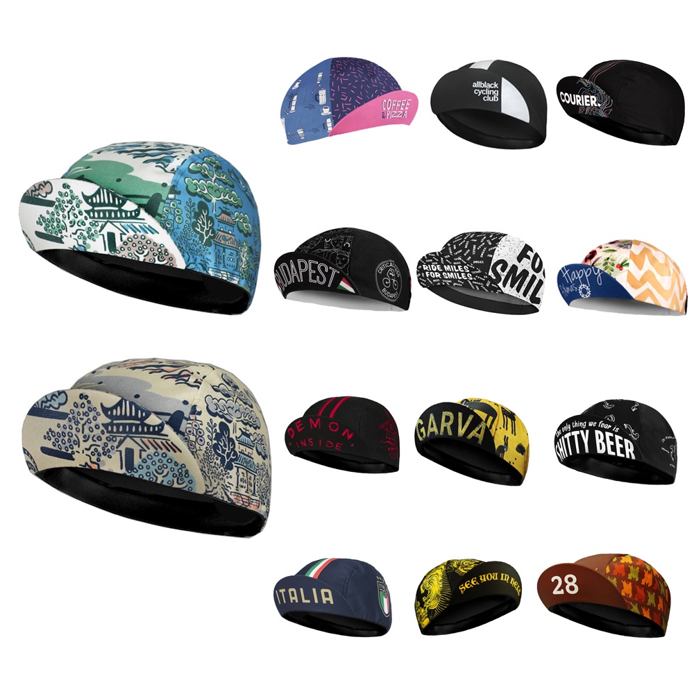 New Style Cycling Cap Breathable Fit Printed Small Cloth Outdoor Sports Helmet Lining Shopee Singapore