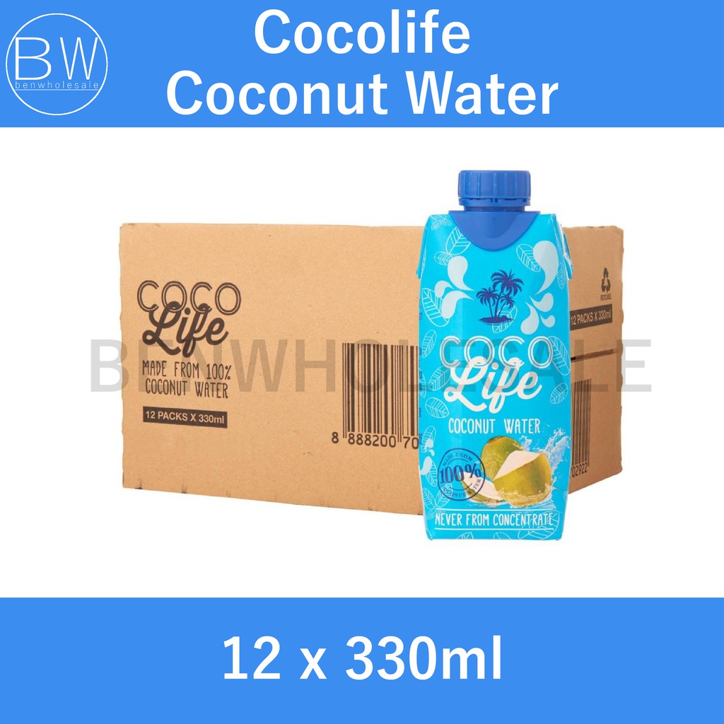 Cocolife Coconut Water (12 x 330ml) | Shopee Singapore