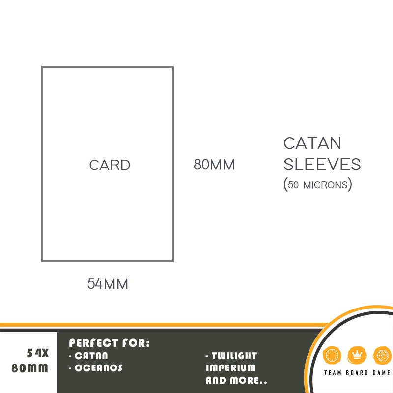 catan card sleeves Gamegenic Standard European Matte Sleeves (60 Ct) main image 0