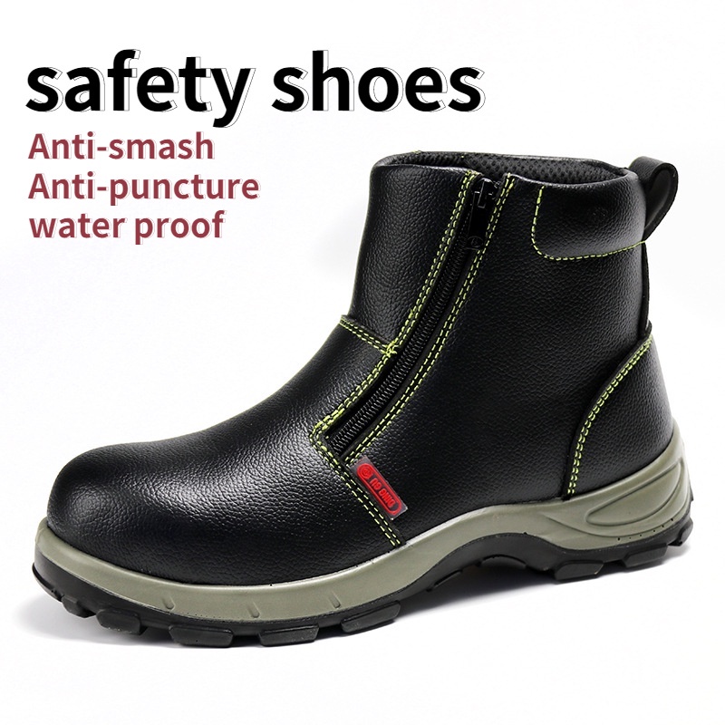 High Cut Safety Boots Waterproof Lightweight Steel Toe Safety Shoes