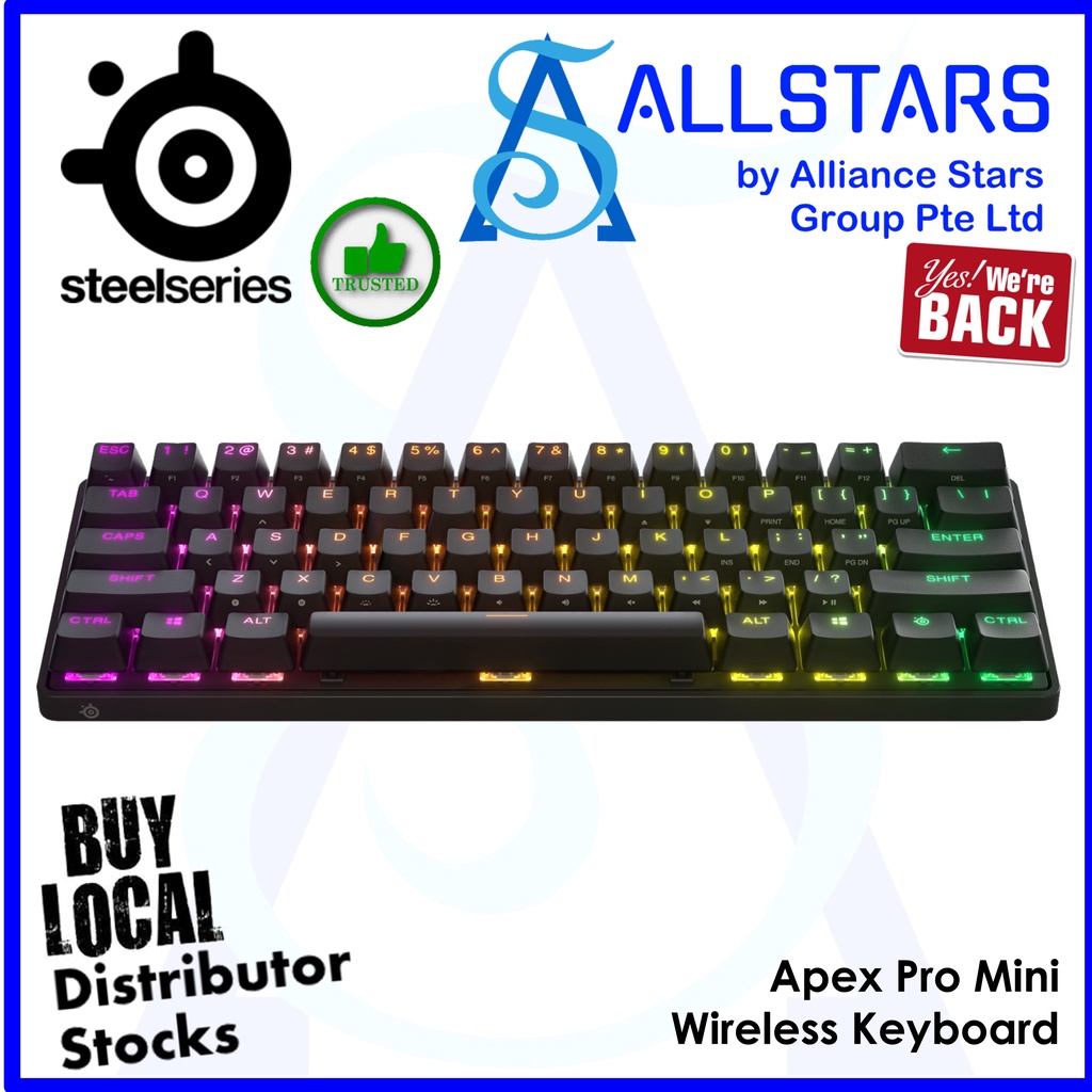 Steelseries APEX PRO Mini Wireless Keyboard (64842) (Warranty 2years ...