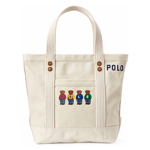 Ralph Four Polo Bear Canvas Bag Tote Shoulder Handbag | Shopee Singapore