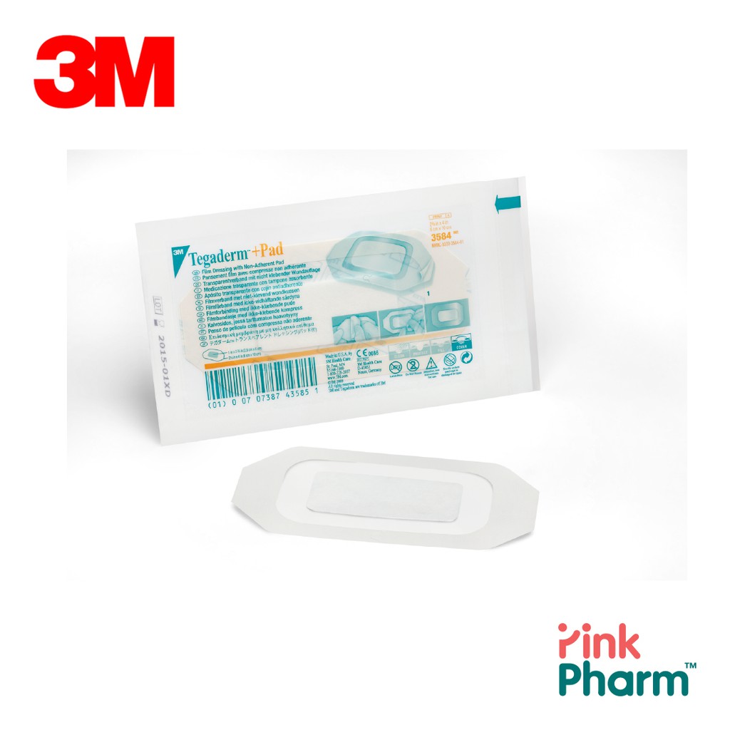 3M 3584 TEGADERM + PAD TRANSPARENT DRESSING 6CM X 10CM | Shopee Singapore