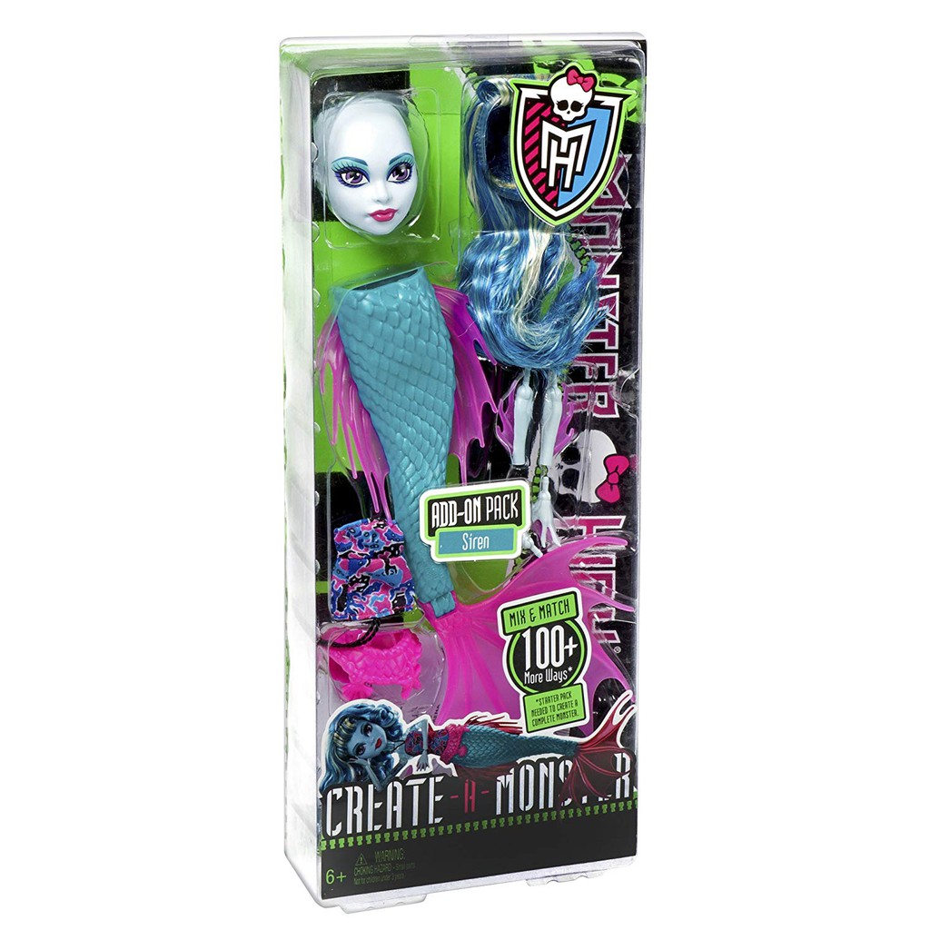 Mattel Monster High Create A Monster Add On Siren Accessory Parts