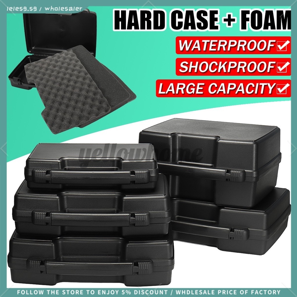 Plastic Tool Box Waterproof Hard Carry Tool Case Safety Instrument