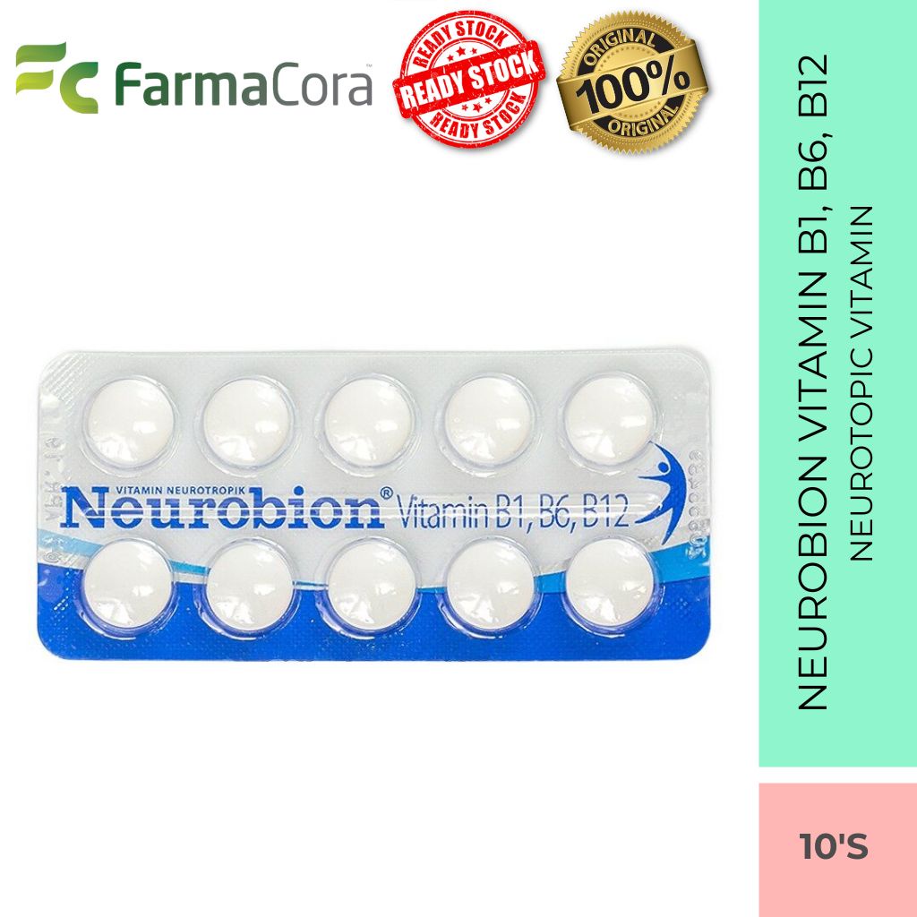 Neurobion Vitamin B1 B6 B12 Tablet 10 S Vitamin Saraf Shopee Singapore