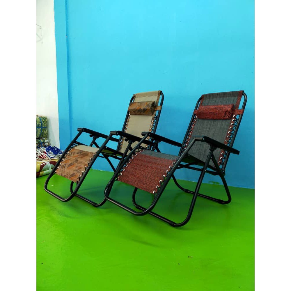 KERUSI MALAS / FOLDABLE CHAIR / LAZY CHAIR / RECLINING CHAIR / KERUSI LIPAT Shopee Singapore