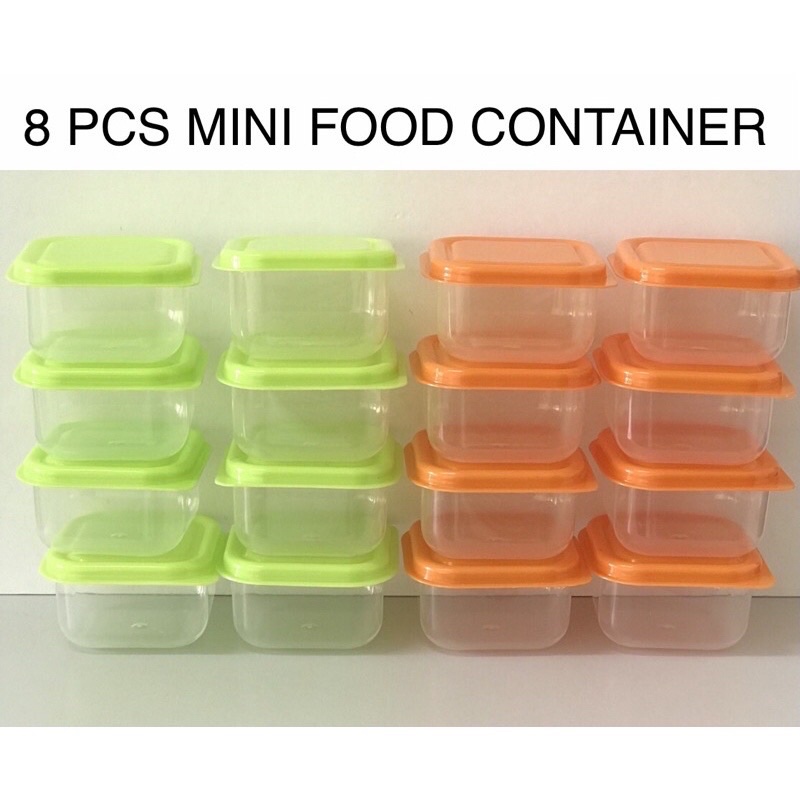 8pcs Mini Container 85ml Small Storage Box Baby food container Puree ...