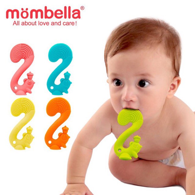 Mombella Squirrel Soothing Teether Mooimom Baby Bite Teether) Shopee