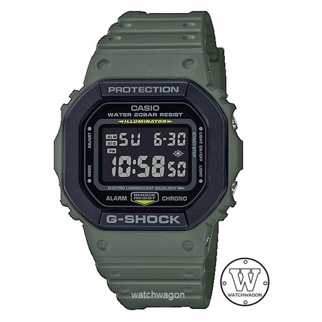 Casio G-Shock DW-5610SU-3 Digital Green Resin Band Mens' Sports Watch ...