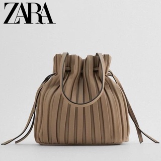 Shopee Lowest Price🔥 Zara Women's Bag New Small Fragrance Lingge Chain Bag  Sling Bag Versatile Large Capacity Shoulder Underarm Bag Handbag