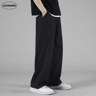 Women Korean Causal Long Pants Loose Wide Leg Plain High Waist