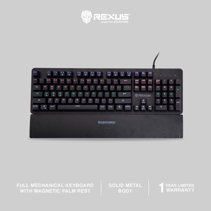 Mechanical rexus mx3.2 legionare mechanical gaming keyboard | Shopee ...