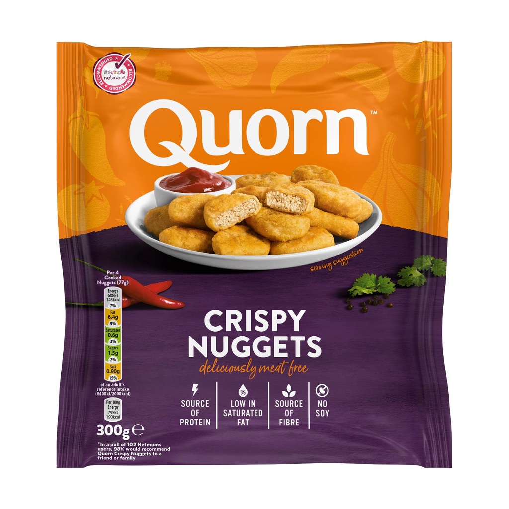 QUORN Crispy Nuggets Meat Free Plant based Protein Alternative Monde ...