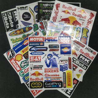 Red-Bull Car Glass Stickers Sticker Decal Waterproof Car Styling Stickers  for Honda Toyota Nissan BMW