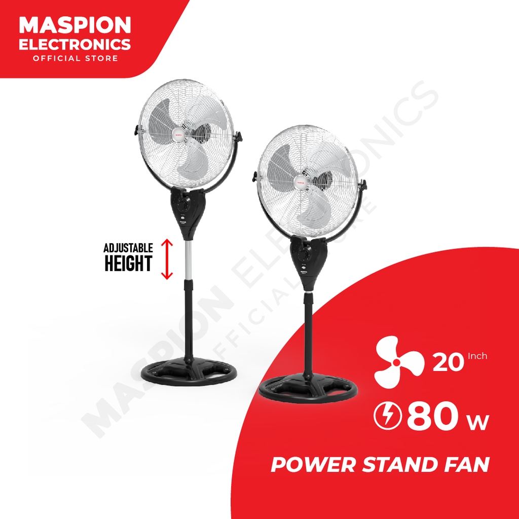 Maspion Power Stand Fan Kipas Angin Berdiri 20 Inch PW-507 S - Gambar 2
