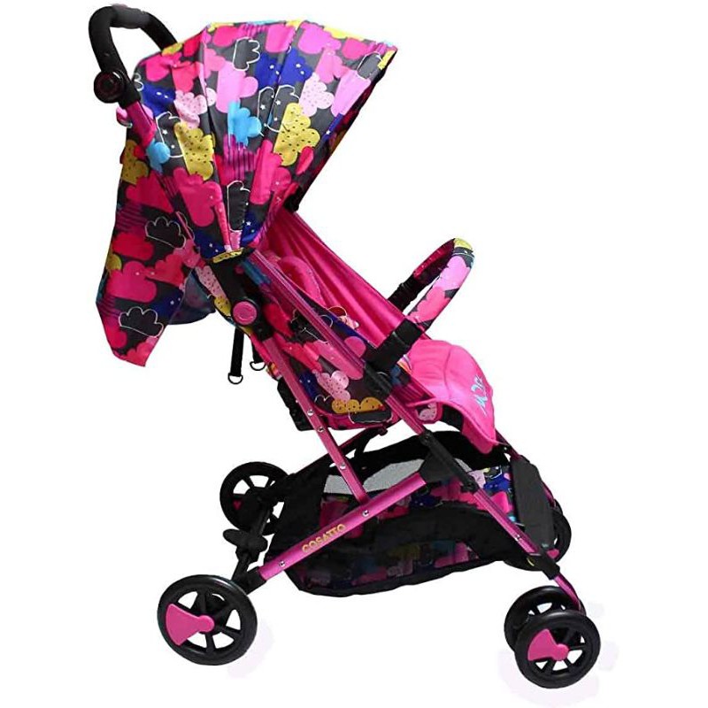 Cosatto Woosh BB Pram Stroller with Front Bar Pink Fairy Cloud Shopee Singapore