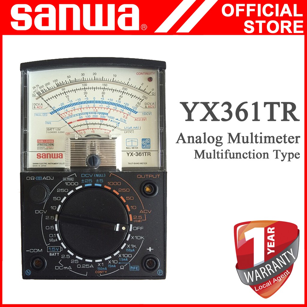 Sanwa YX361TR Analog Multimeter Shopee Singapore