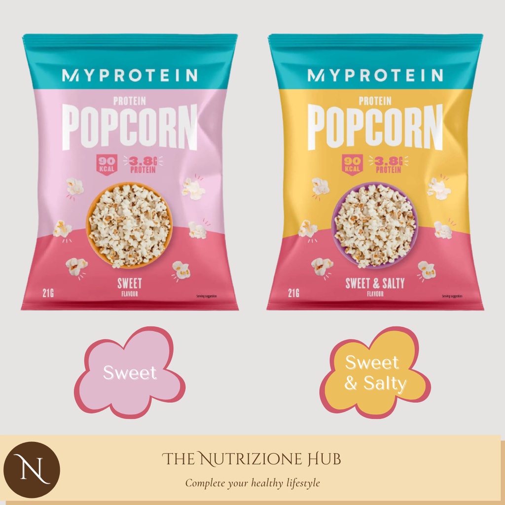 MYPROTEIN | Protein Popcorn | Less than 100kcal, 1 pack (21 g) | Shopee ...