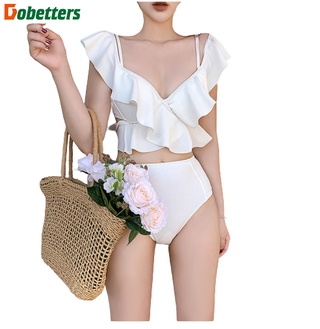 White ruffle bathing on sale suit